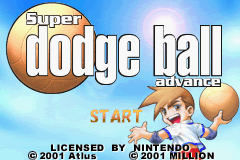 Super Dodge Ball Advance Title Screen